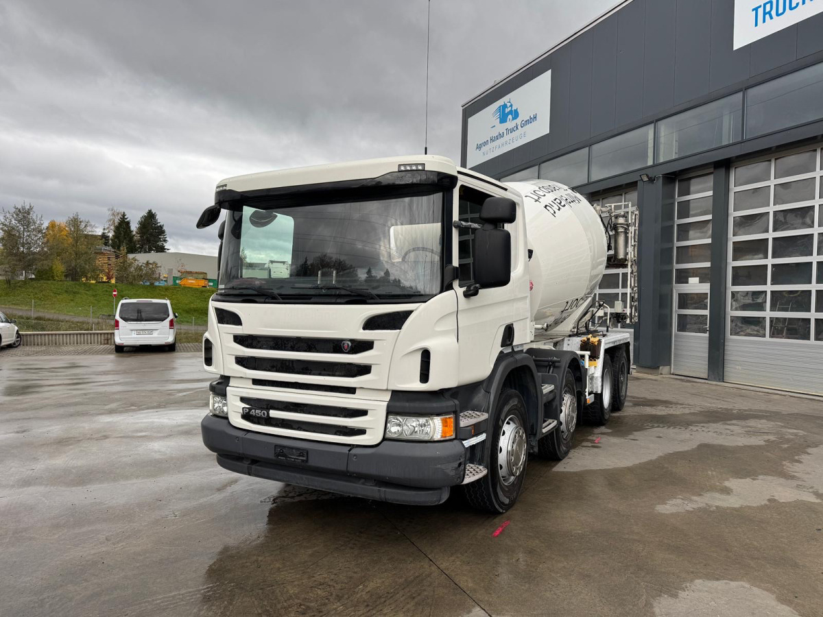 SCANIA P450 8x4 Stetter 9m3 - Μπετονιέρα φορτηγό: φωτογραφία 1 SCANIA P450 8x4 Stetter 9m3 - Μπετονιέρα φορτηγό: φωτογραφία 1