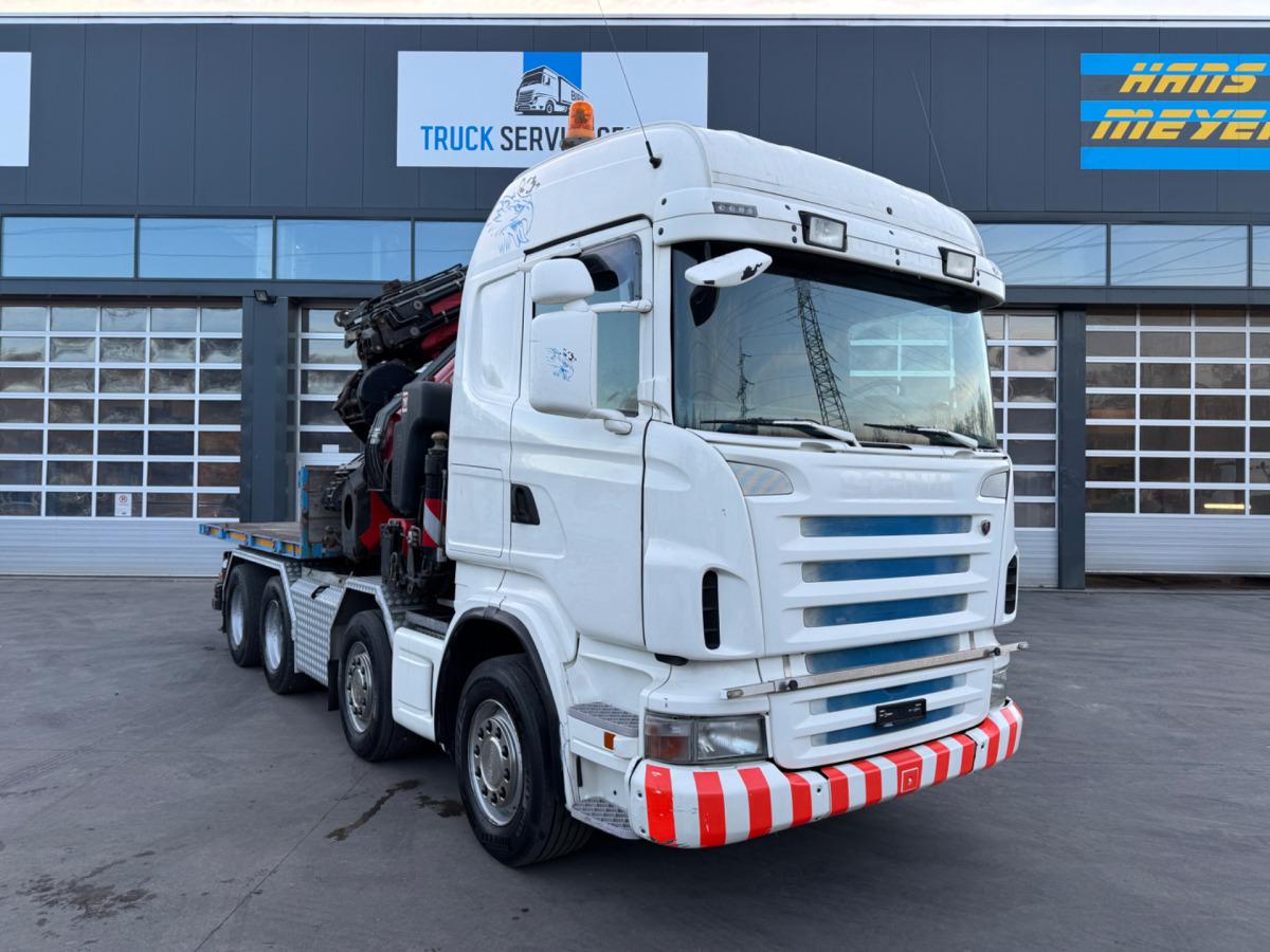 Φορτηγό με γερανό SCANIA R480 8x4 Fassi 660 SZM/Pritsche: φωτογραφία 11