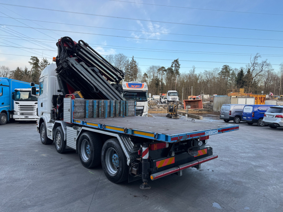 Φορτηγό με γερανό SCANIA R480 8x4 Fassi 660 SZM/Pritsche: φωτογραφία 15