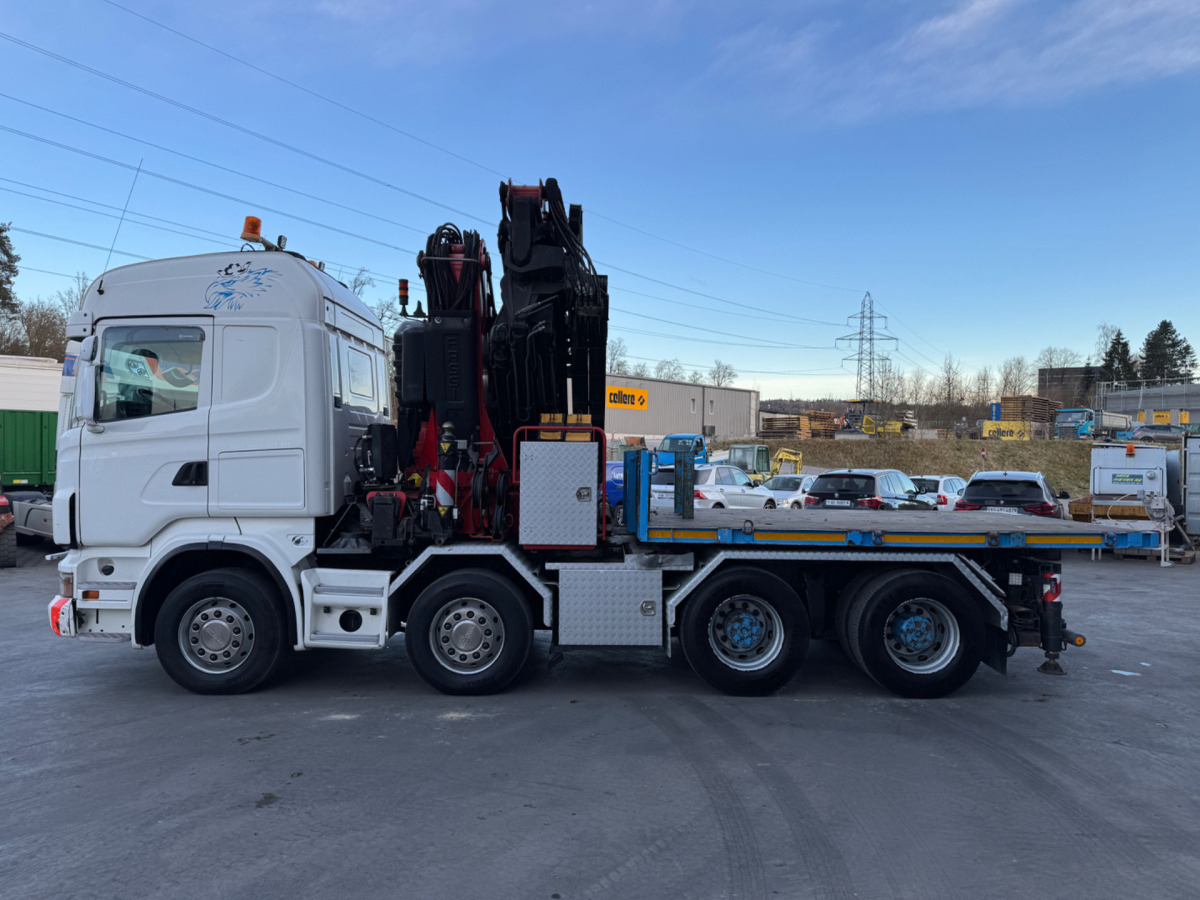 Φορτηγό με γερανό SCANIA R480 8x4 Fassi 660 SZM/Pritsche: φωτογραφία 16