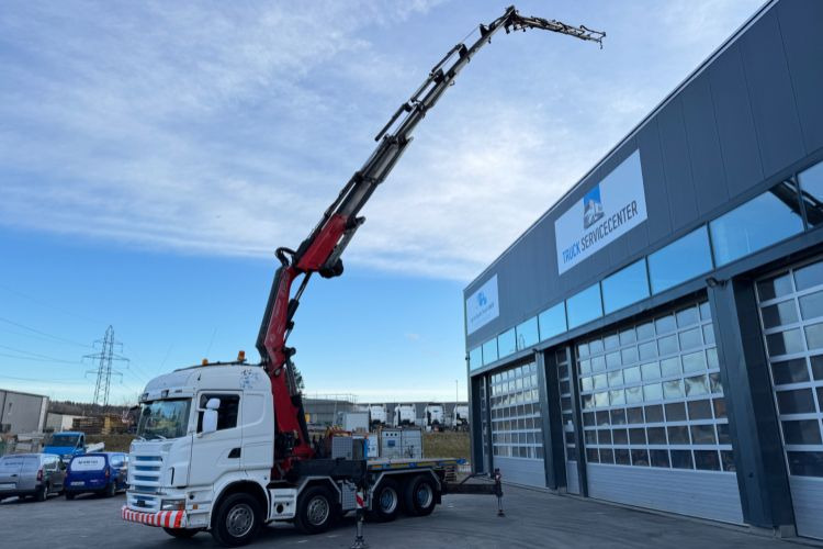 Scania R480 8x4 Fassi 660 SZM/Pritsche - Φορτηγό με γερανό: φωτογραφία 2 Scania R480 8x4 Fassi 660 SZM/Pritsche - Φορτηγό με γερανό: φωτογραφία 2