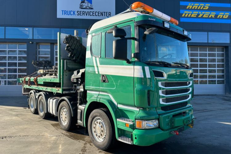 Scania R480 8x4 SWS SZM/Kran/Pritsche - Φορτηγό με γερανό: φωτογραφία 5 Scania R480 8x4 SWS SZM/Kran/Pritsche - Φορτηγό με γερανό: φωτογραφία 5