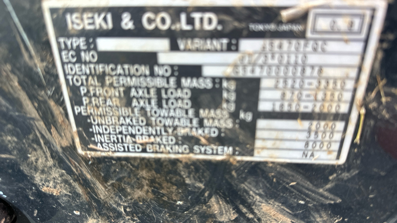 Τρακτέρ ISEKI TG5470: φωτογραφία 11