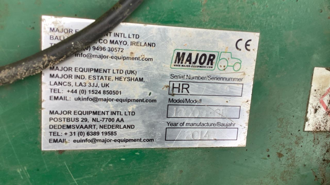 MAJOR 18000GR TRAILED FINISHING MOWER 13/438 - Εξοπλισμού κατασκευών: φωτογραφία 5 MAJOR 18000GR TRAILED FINISHING MOWER 13/438 - Εξοπλισμού κατασκευών: φωτογραφία 5
