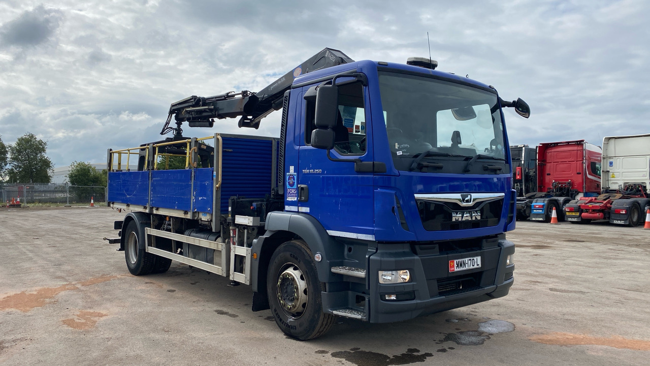 MAN TGM 18.250 - Φορτηγό με ανοιχτή καρότσα, Φορτηγό με γερανό: φωτογραφία 1 MAN TGM 18.250 - Φορτηγό με ανοιχτή καρότσα, Φορτηγό με γερανό: φωτογραφία 1