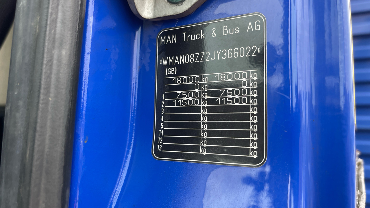 Φορτηγό με ανοιχτή καρότσα, Φορτηγό με γερανό Man TGM 18.250: φωτογραφία 12 Φορτηγό με ανοιχτή καρότσα, Φορτηγό με γερανό Man TGM 18.250: φωτογραφία 12