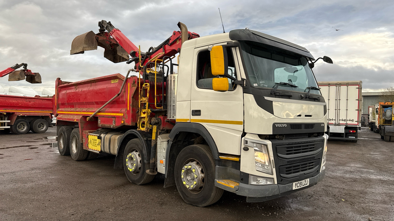 Volvo FM 410 - Φορτηγό ανατρεπόμενο, Φορτηγό με γερανό: φωτογραφία 1 Volvo FM 410 - Φορτηγό ανατρεπόμενο, Φορτηγό με γερανό: φωτογραφία 1