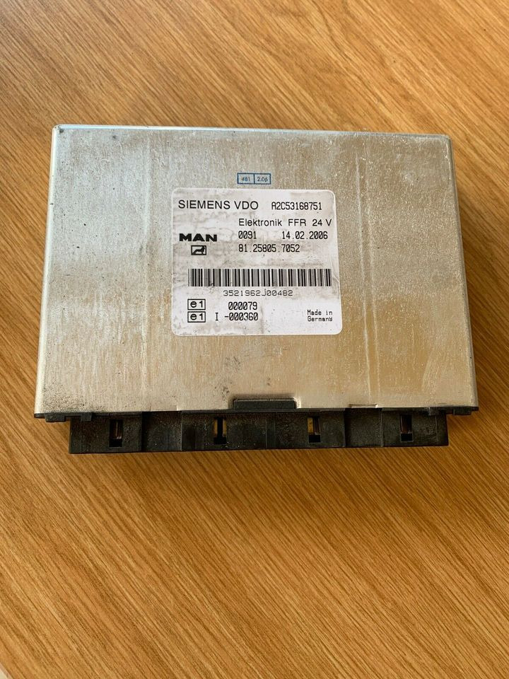 ELEKTRONIK FFR SIEMENS VDO Steuergerät MAN Nr. 81258057052 - Ηλεκτρονική μονάδα ελέγχου για Φορτηγό: φωτογραφία 1 ELEKTRONIK FFR SIEMENS VDO Steuergerät MAN Nr. 81258057052 - Ηλεκτρονική μονάδα ελέγχου για Φορτηγό: φωτογραφία 1