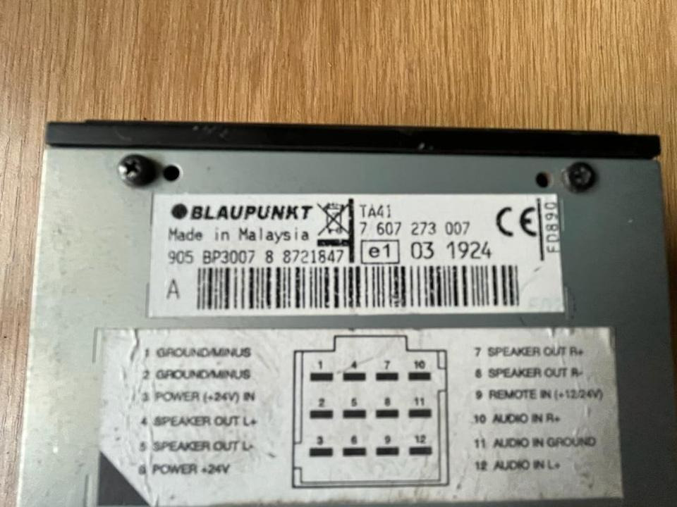 MAN BLAUPUNKT Audio Verstärker 7 607 273 007 - Ηλεκτρονική μονάδα ελέγχου για Φορτηγό: φωτογραφία 3 MAN BLAUPUNKT Audio Verstärker 7 607 273 007 - Ηλεκτρονική μονάδα ελέγχου για Φορτηγό: φωτογραφία 3