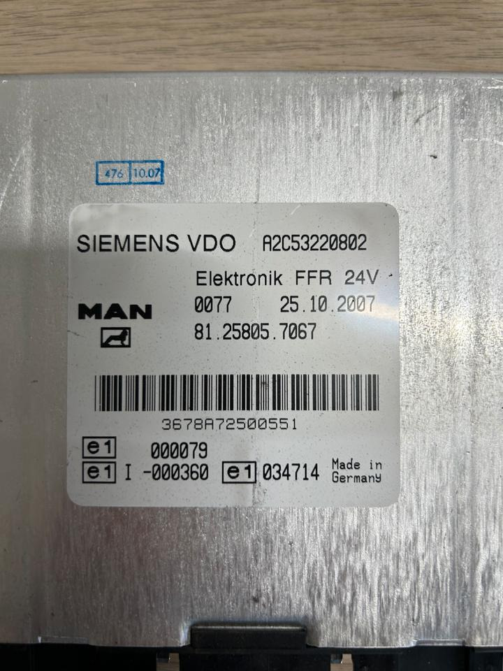 MAN SIEMENS VDO Elektronik FFR Steuergerät 81.25805.7067 - Ηλεκτρονική μονάδα ελέγχου για Φορτηγό: φωτογραφία 3 MAN SIEMENS VDO Elektronik FFR Steuergerät 81.25805.7067 - Ηλεκτρονική μονάδα ελέγχου για Φορτηγό: φωτογραφία 3