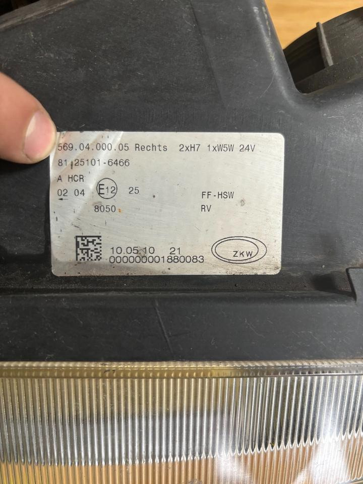 MAN TGL/TGM Hauptscheinwerfer Rechts 81.25101-6466 SN 01 - Προβολέας για Φορτηγό: φωτογραφία 3 MAN TGL/TGM Hauptscheinwerfer Rechts 81.25101-6466 SN 01 - Προβολέας για Φορτηγό: φωτογραφία 3