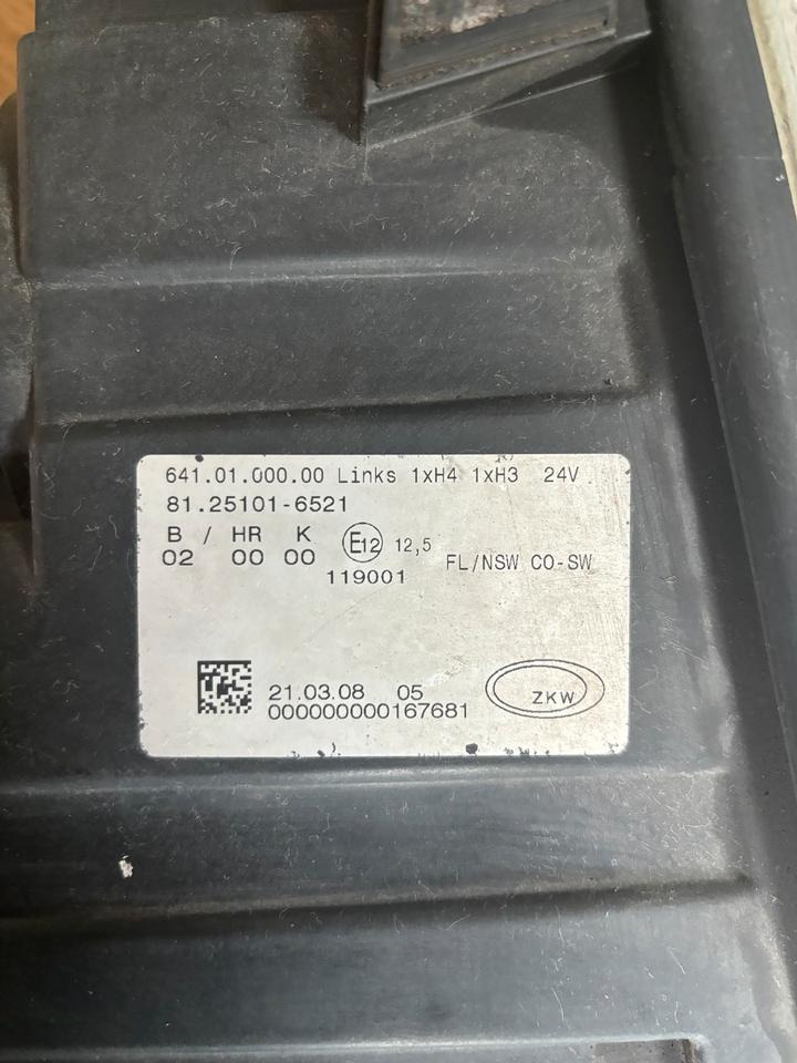 MAN TGX/TGS Nebelscheinwerfer Links 81.25101-6521 - Προβολέας ομίχλης για Φορτηγό: φωτογραφία 4 MAN TGX/TGS Nebelscheinwerfer Links 81.25101-6521 - Προβολέας ομίχλης για Φορτηγό: φωτογραφία 4