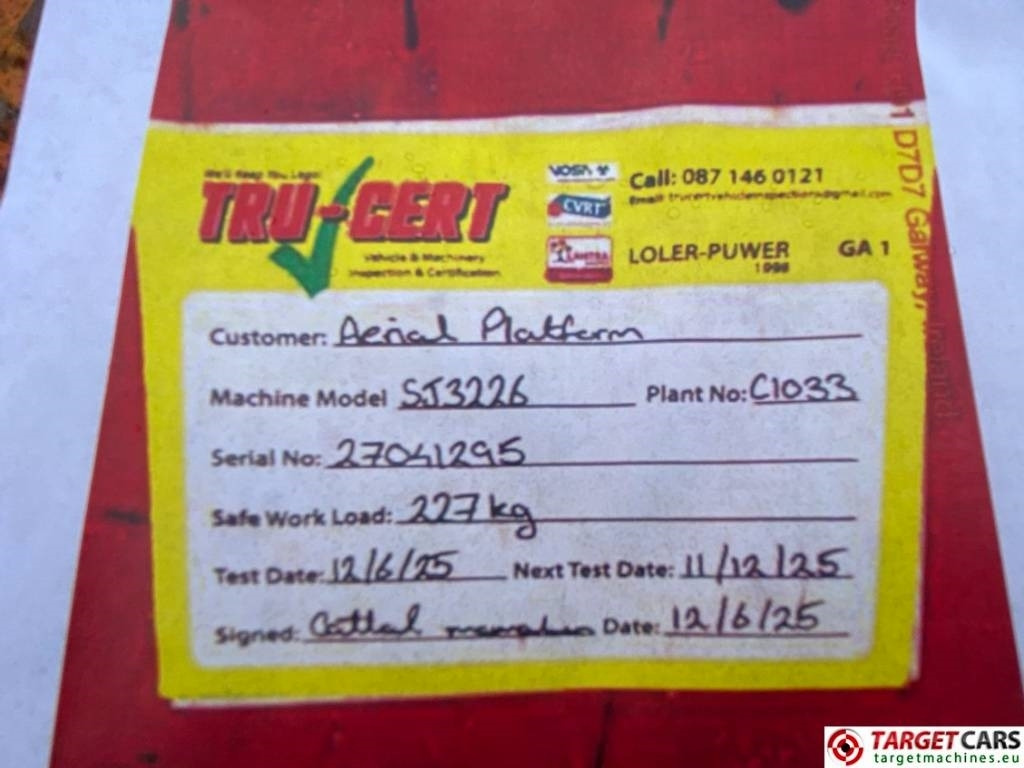 Ψαλιδωτό ανυψωτικό SkyJack SJIII-3226 Electric 3226 Scissor Work Lift 990cm: φωτογραφία 11 Ψαλιδωτό ανυψωτικό SkyJack SJIII-3226 Electric 3226 Scissor Work Lift 990cm: φωτογραφία 11