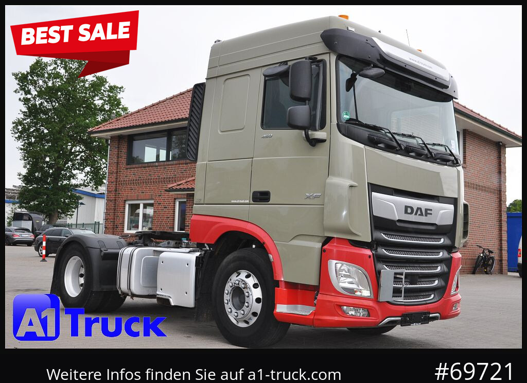 DAF XF 450 FT, Standklima, Hydraulik, - Τράκτορας: φωτογραφία 1 DAF XF 450 FT, Standklima, Hydraulik, - Τράκτορας: φωτογραφία 1