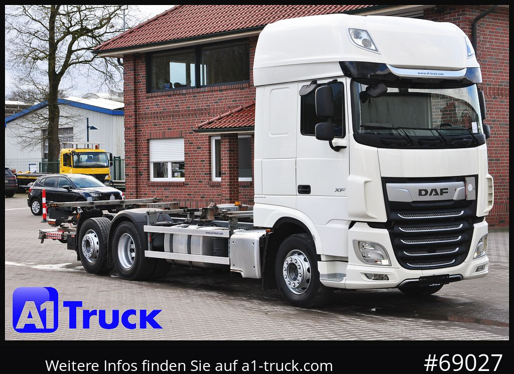 DAF XF 480 FAN Intarder LBW 2t. Lenkachse Steering - Φορτηγό μεταφοράς εμπορευματοκιβωτίων/ Κινητό αμάξωμα: φωτογραφία 1 DAF XF 480 FAN Intarder LBW 2t. Lenkachse Steering - Φορτηγό μεταφοράς εμπορευματοκιβωτίων/ Κινητό αμάξωμα: φωτογραφία 1