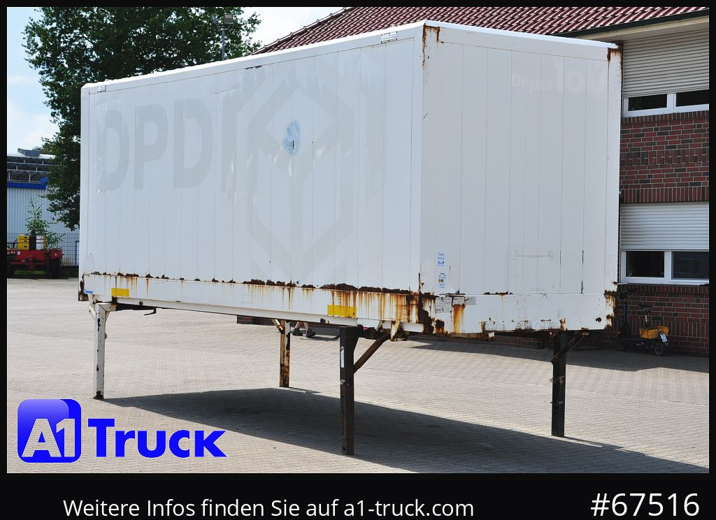 Κλειστά aμάξωμα KRONE WB BDF 7,45 Koffer, Klapptische, 2780 mm innen: φωτογραφία 1