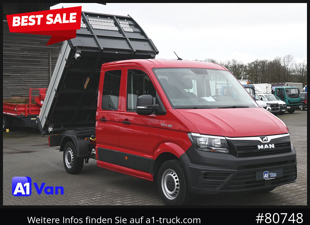 MAN TGE 3.180 Doka Kipper,Klima, AHK,Tüv Neu - Όχημα με ανατρεπομενη καροτσα, Διπλοκάμπινο ελαφρύ επαγγελματικό: φωτογραφία 1 MAN TGE 3.180 Doka Kipper,Klima, AHK,Tüv Neu - Όχημα με ανατρεπομενη καροτσα, Διπλοκάμπινο ελαφρύ επαγγελματικό: φωτογραφία 1