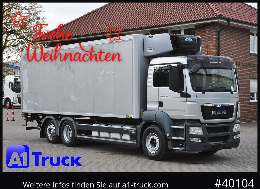 MAN TGS 26.360, Carrier 1150 Rolltor+ LBW, Liftachse, - Φορτηγό ψυγείο: φωτογραφία 1 MAN TGS 26.360, Carrier 1150 Rolltor+ LBW, Liftachse, - Φορτηγό ψυγείο: φωτογραφία 1