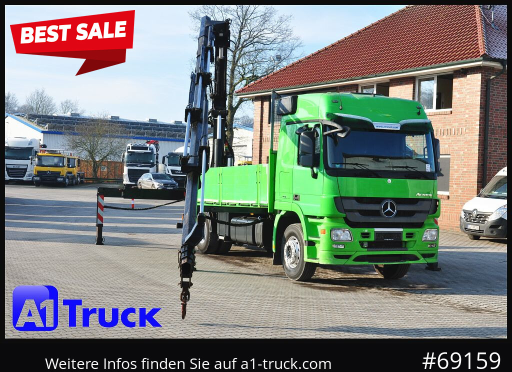 MERCEDES-BENZ Actros 1844 MP3, Kran MKG 291 HP 5+3 Funk, TÜV 06/2026 - Φορτηγό με γερανό: φωτογραφία 1 MERCEDES-BENZ Actros 1844 MP3, Kran MKG 291 HP 5+3 Funk, TÜV 06/2026 - Φορτηγό με γερανό: φωτογραφία 1