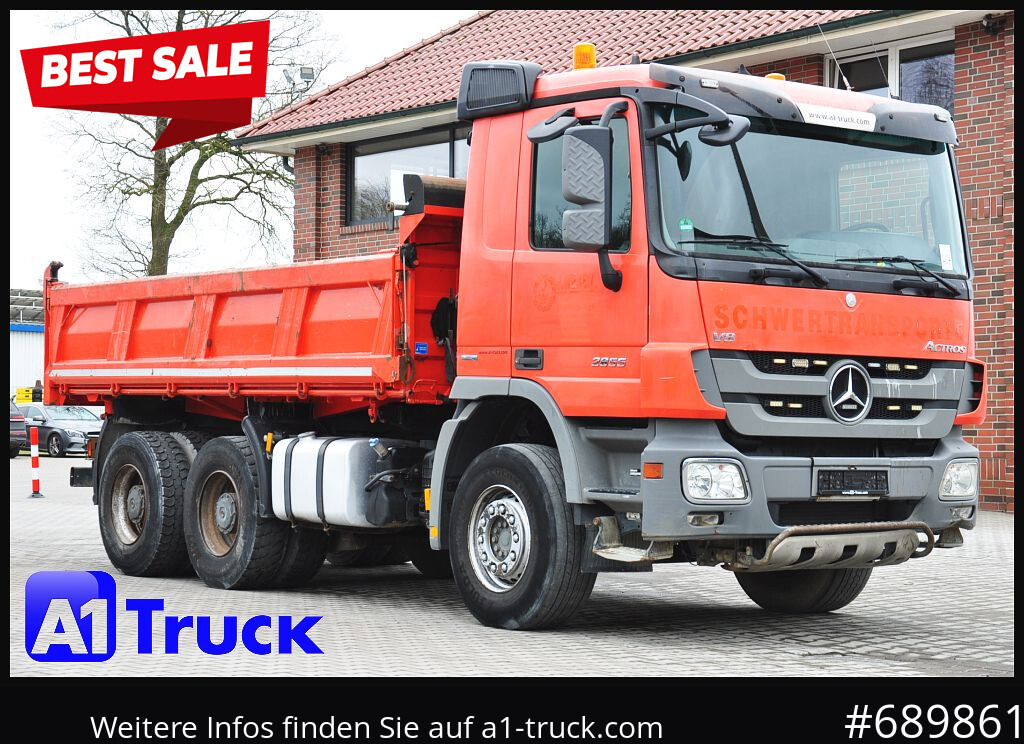 MERCEDES-BENZ Actros 2655 ,V8, 6x4 Meiller Klima , EPS - Φορτηγό ανατρεπόμενο: φωτογραφία 1 MERCEDES-BENZ Actros 2655 ,V8, 6x4 Meiller Klima , EPS - Φορτηγό ανατρεπόμενο: φωτογραφία 1