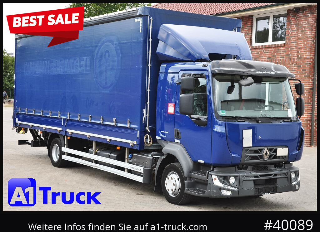 RENAULT D 240, 4x2, Ladebordwand, LBW, guter Zustand - Φορτηγό μουσαμάς: φωτογραφία 1 RENAULT D 240, 4x2, Ladebordwand, LBW, guter Zustand - Φορτηγό μουσαμάς: φωτογραφία 1