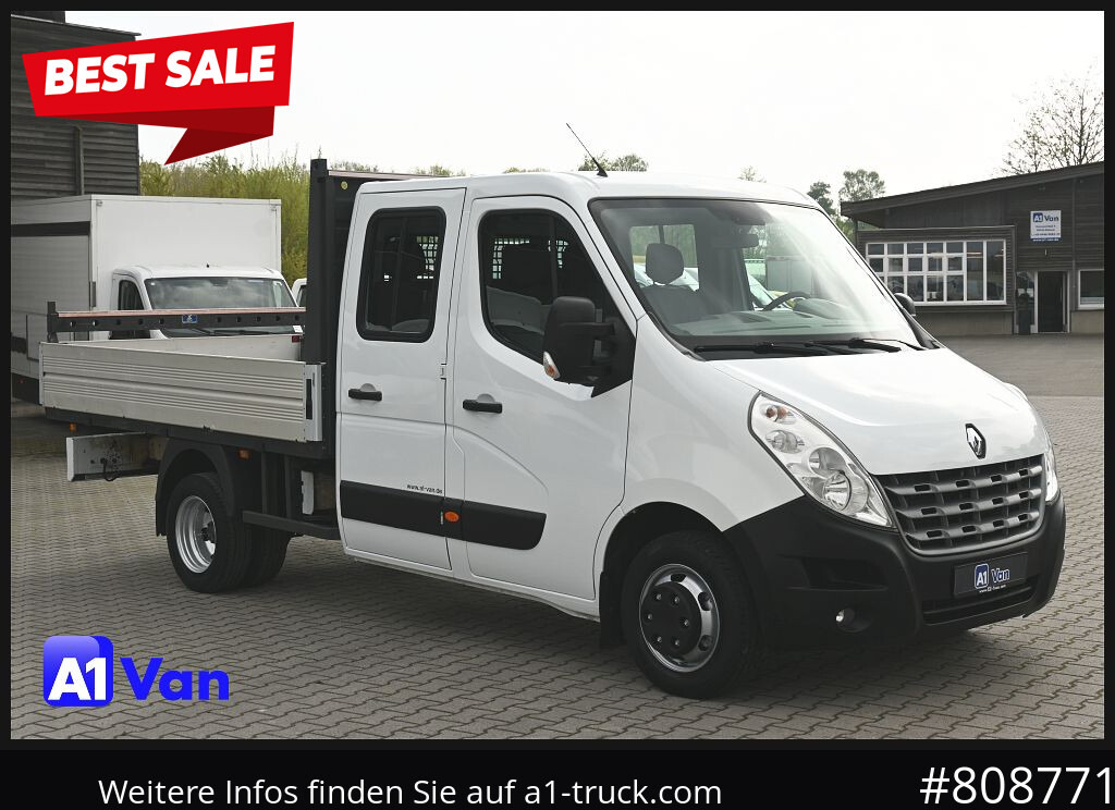 RENAULT Master Pritsche Doka, AHK 3,5Tonnen , Klima, Luftfederung - Μικρό φορτηγό με καρότσα: φωτογραφία 1 RENAULT Master Pritsche Doka, AHK 3,5Tonnen , Klima, Luftfederung - Μικρό φορτηγό με καρότσα: φωτογραφία 1