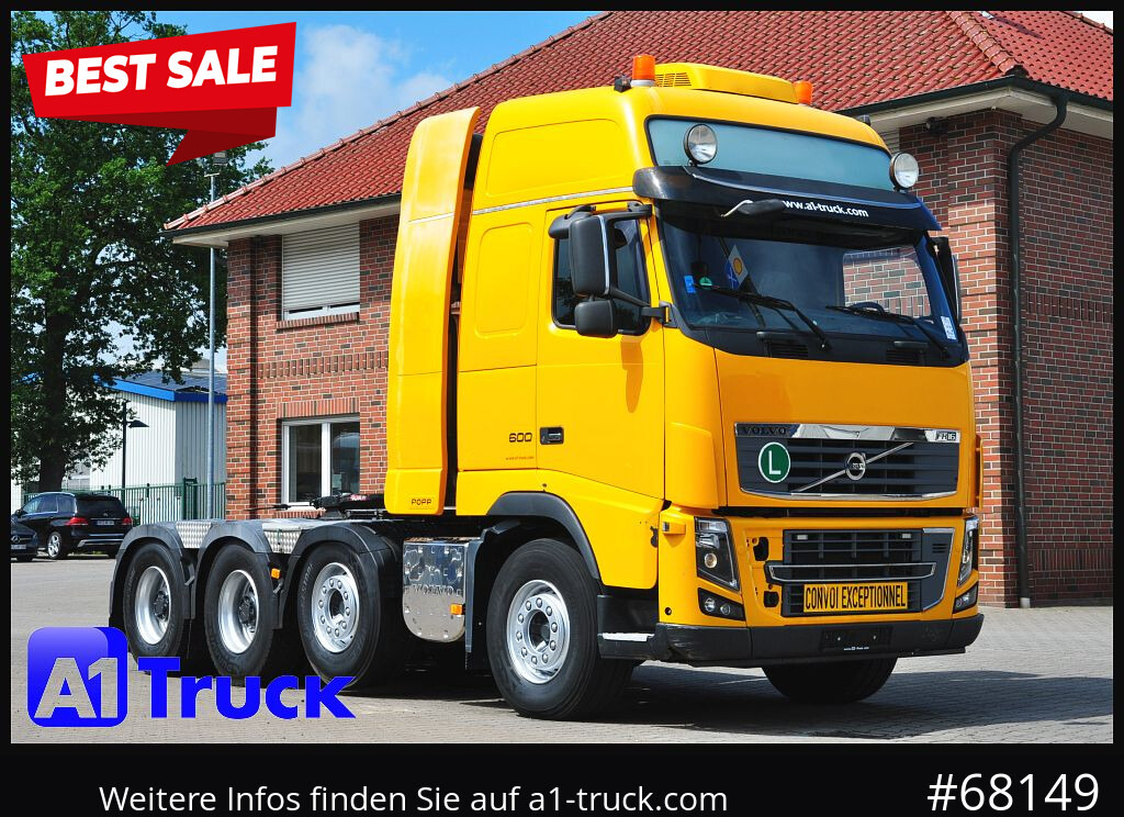 VOLVO FH16, 600, Schwerlast 180to, 8x4, Standklima, Liftachse, - Τράκτορας: φωτογραφία 1 VOLVO FH16, 600, Schwerlast 180to, 8x4, Standklima, Liftachse, - Τράκτορας: φωτογραφία 1