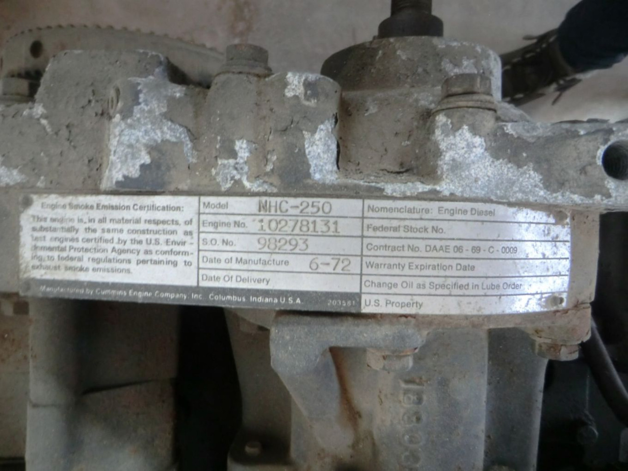 CUMMINS NHG-250 MOTORE USATO, IN SMONTAGGIO - Κινητήρας για Κατασκευή μηχανήματα: φωτογραφία 4 CUMMINS NHG-250 MOTORE USATO, IN SMONTAGGIO - Κινητήρας για Κατασκευή μηχανήματα: φωτογραφία 4
