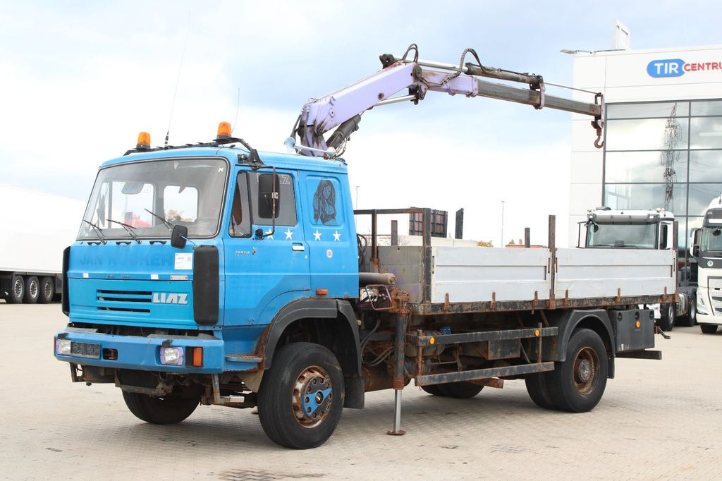 LIAZ 18.23,CRANE NJ SR-70 PT,BEACONS - Φορτηγό με ανοιχτή καρότσα, Φορτηγό με γερανό: φωτογραφία 1 LIAZ 18.23,CRANE NJ SR-70 PT,BEACONS - Φορτηγό με ανοιχτή καρότσα, Φορτηγό με γερανό: φωτογραφία 1