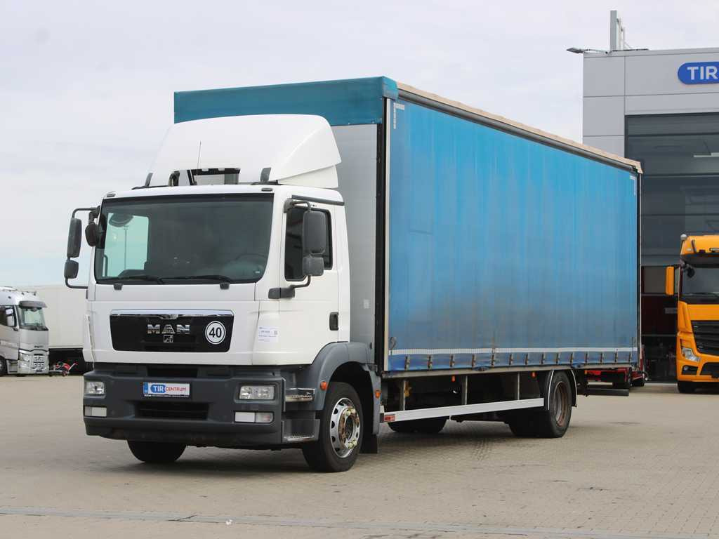 Φορτηγό μουσαμάς MAN TGM 18.290, EURO 5, AIR SUSPENSION: φωτογραφία 1