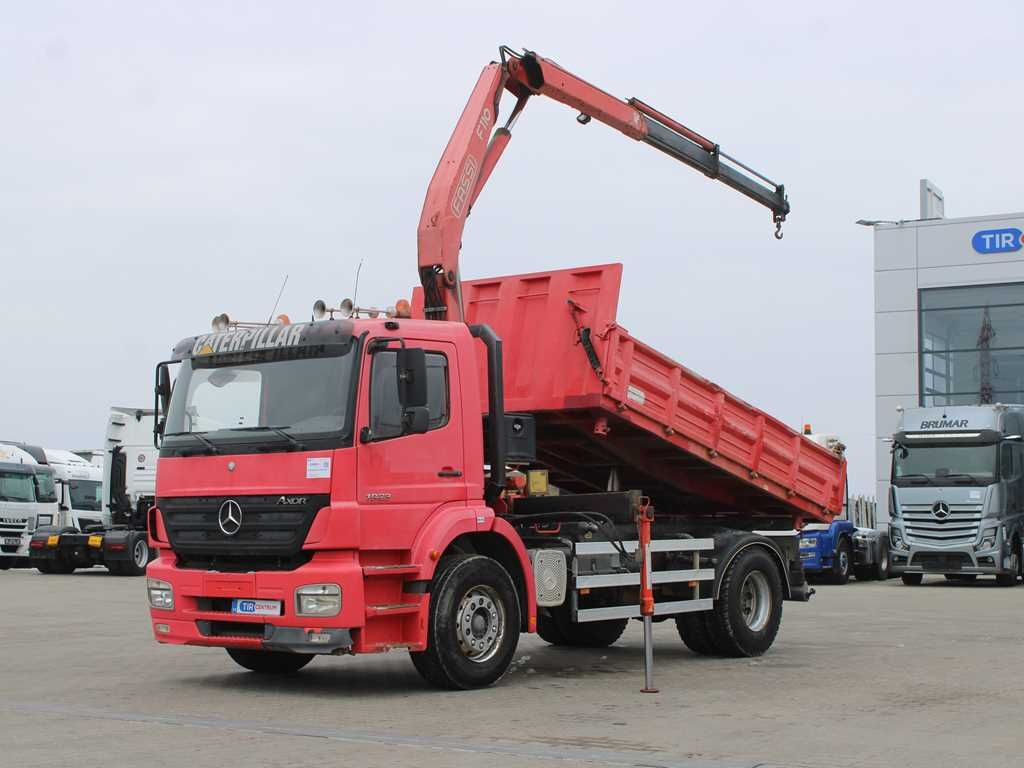 Mercedes-Benz AXOR 1823,EURO 3,THREESIDED,CRANE FASSI F110A.22 - Φορτηγό με γερανό: φωτογραφία 1 Mercedes-Benz AXOR 1823,EURO 3,THREESIDED,CRANE FASSI F110A.22 - Φορτηγό με γερανό: φωτογραφία 1