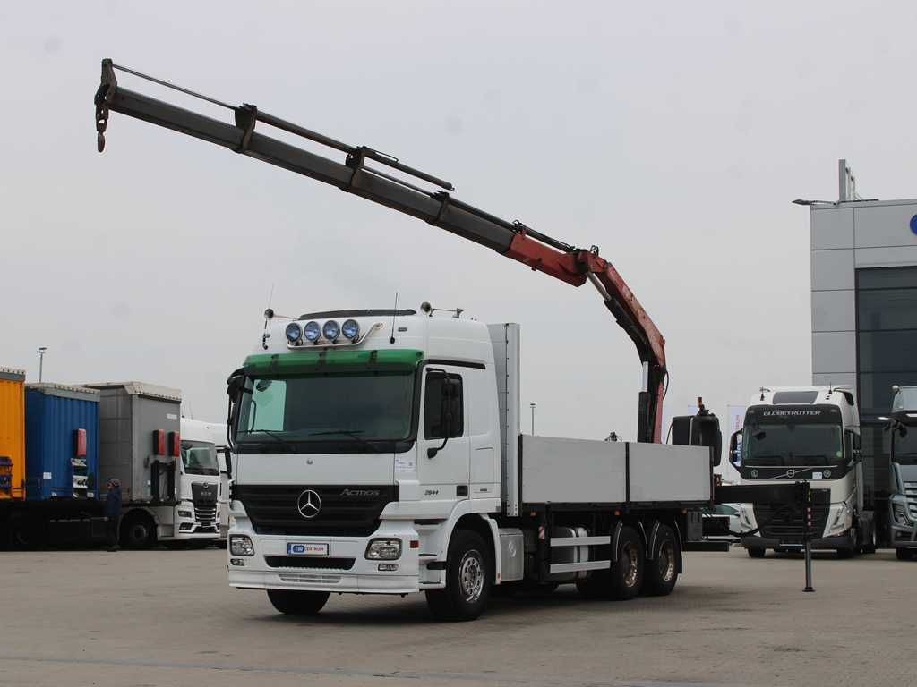 Mercedes-Benz Actros 2644, 6X4, EURO 4, CRANE FASSI F210 - Φορτηγό με ανοιχτή καρότσα, Φορτηγό με γερανό: φωτογραφία 1 Mercedes-Benz Actros 2644, 6X4, EURO 4, CRANE FASSI F210 - Φορτηγό με ανοιχτή καρότσα, Φορτηγό με γερανό: φωτογραφία 1