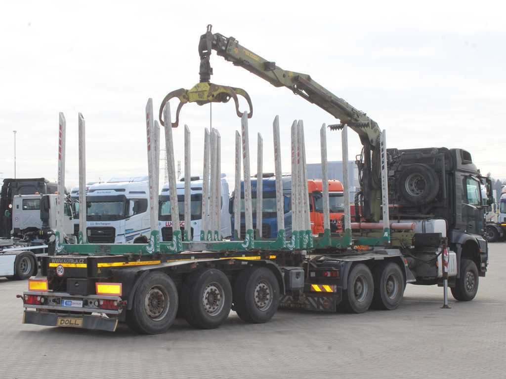 Mercedes-Benz Arocs 3351, 6x6, HYDRAULIC ARM LOGLIFT ET450, TYRES 80% - Τράκτορας, Ημιρυμουλκούμενο μεταφοράς ξυλείας: φωτογραφία 4 Mercedes-Benz Arocs 3351, 6x6, HYDRAULIC ARM LOGLIFT ET450, TYRES 80% - Τράκτορας, Ημιρυμουλκούμενο μεταφοράς ξυλείας: φωτογραφία 4