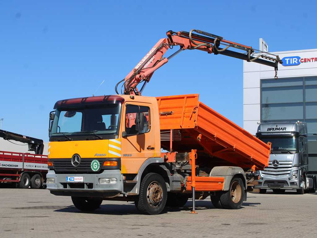 Mercedes-Benz Atego 1523, HYDRAULIC ARM ATLAS 60.1, THREE-SIDED - Φορτηγό ανατρεπόμενο, Φορτηγό με γερανό: φωτογραφία 1 Mercedes-Benz Atego 1523, HYDRAULIC ARM ATLAS 60.1, THREE-SIDED - Φορτηγό ανατρεπόμενο, Φορτηγό με γερανό: φωτογραφία 1