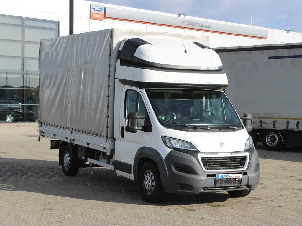 Peugeot Boxer, EURO 6, SIDE PANEL, TIRES 80% - Επαγγελματικό αυτοκίνητο με μουσαμά: φωτογραφία 3 Peugeot Boxer, EURO 6, SIDE PANEL, TIRES 80% - Επαγγελματικό αυτοκίνητο με μουσαμά: φωτογραφία 3