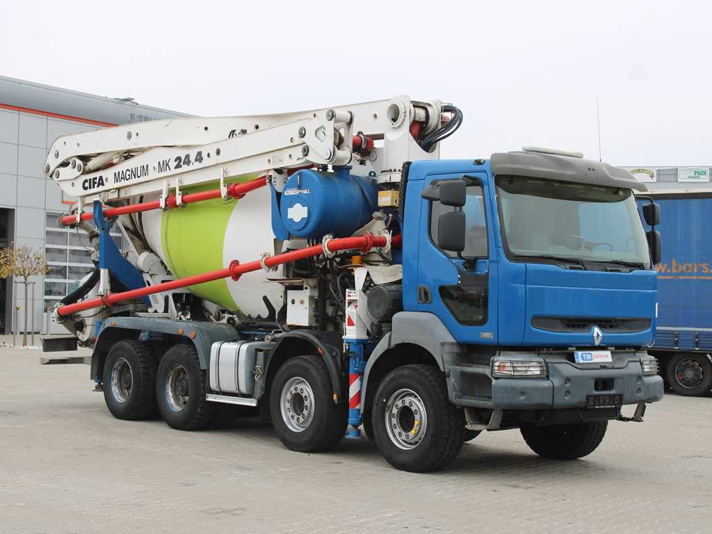 Renault KERAX 420, EURO 3, 7m3, 8X4, CIFA MAGNUM MK 24.4 CONCRETE PUMP - Μπετονιέρα αντλία: φωτογραφία 3 Renault KERAX 420, EURO 3, 7m3, 8X4, CIFA MAGNUM MK 24.4 CONCRETE PUMP - Μπετονιέρα αντλία: φωτογραφία 3