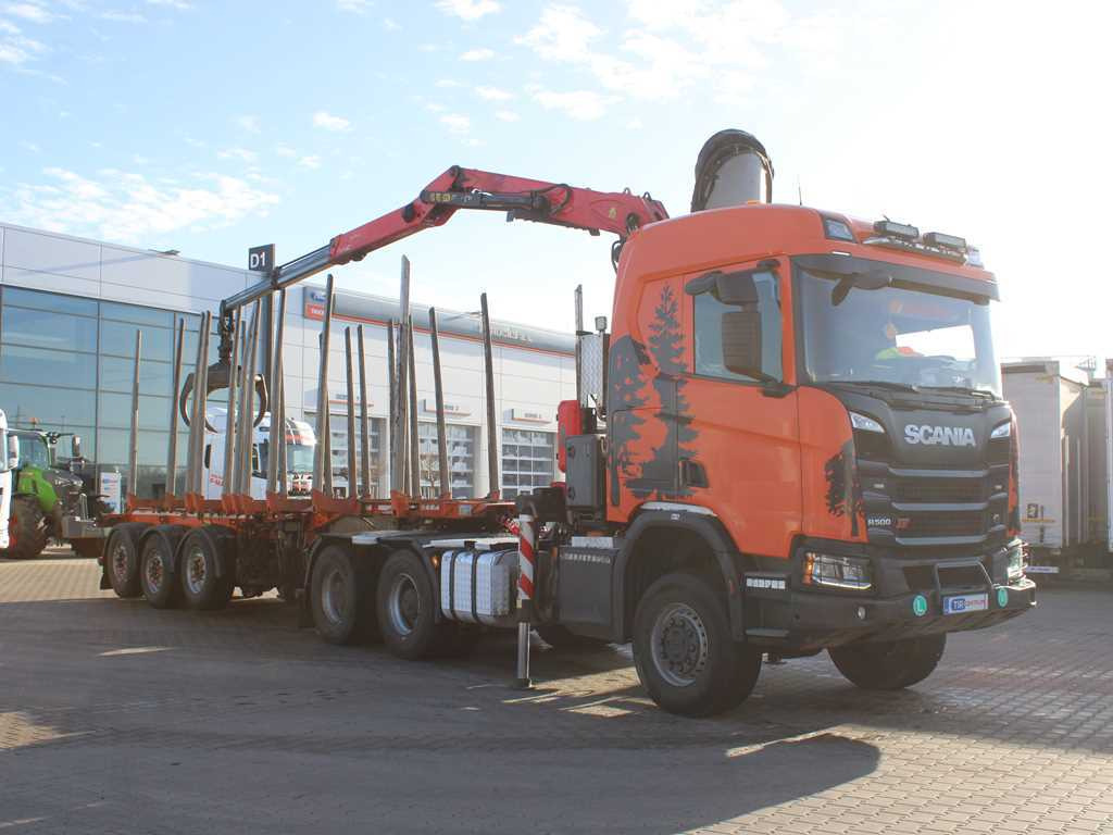 Scania R500, 6x6, RETARDER, OPTICRUISE, PALFINGER EPSILON Q170Z96, NAVIGATION - Τράκτορας, Ημιρυμουλκούμενο μεταφοράς ξυλείας: φωτογραφία 3 Scania R500, 6x6, RETARDER, OPTICRUISE, PALFINGER EPSILON Q170Z96, NAVIGATION - Τράκτορας, Ημιρυμουλκούμενο μεταφοράς ξυλείας: φωτογραφία 3
