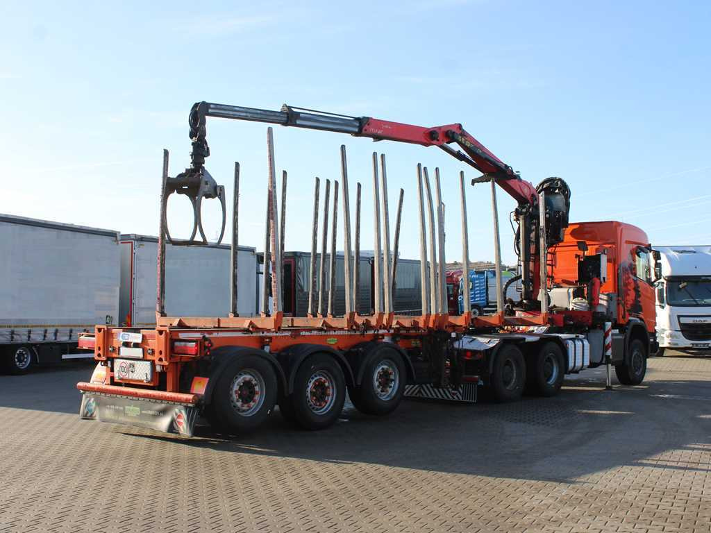 Scania R500, 6x6, RETARDER, OPTICRUISE, PALFINGER EPSILON Q170Z96, NAVIGATION - Τράκτορας, Ημιρυμουλκούμενο μεταφοράς ξυλείας: φωτογραφία 4 Scania R500, 6x6, RETARDER, OPTICRUISE, PALFINGER EPSILON Q170Z96, NAVIGATION - Τράκτορας, Ημιρυμουλκούμενο μεταφοράς ξυλείας: φωτογραφία 4