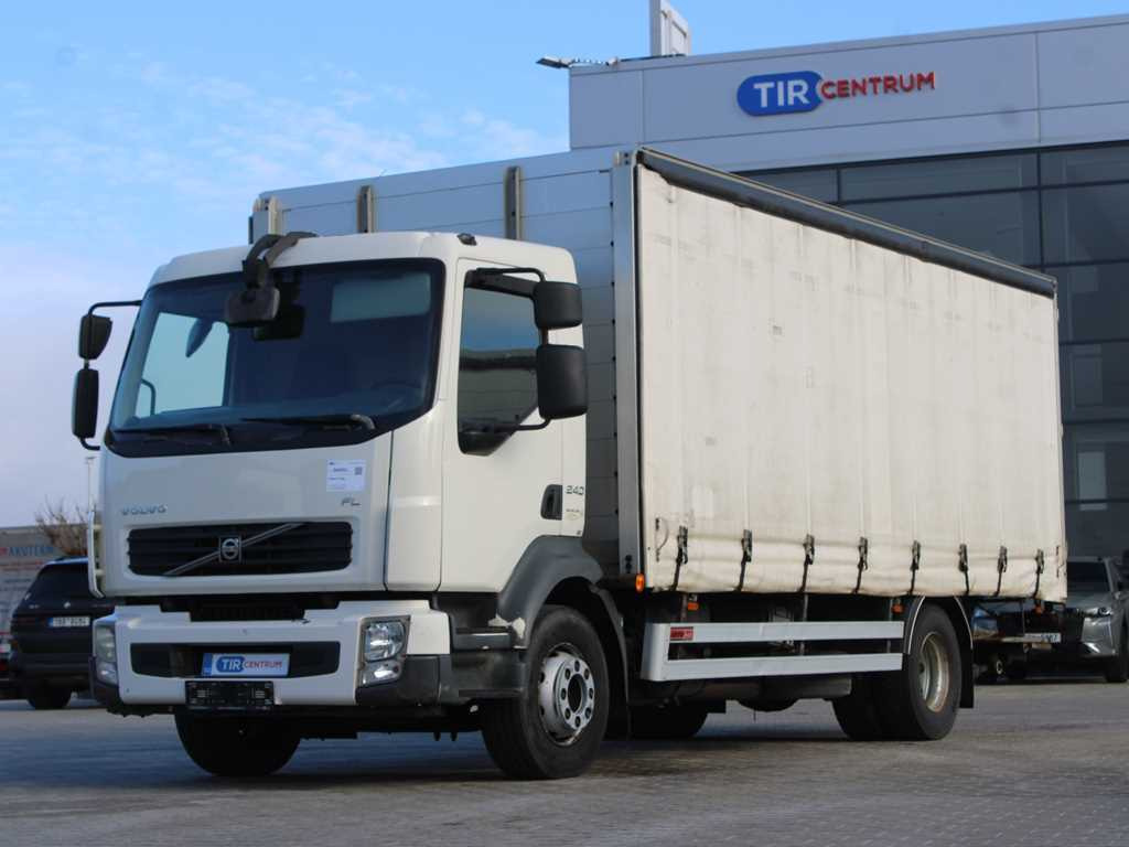 Volvo FL 240, EURO 5, HYDRAULIC FRONT, TIRES 80% - Φορτηγό μουσαμάς: φωτογραφία 1 Volvo FL 240, EURO 5, HYDRAULIC FRONT, TIRES 80% - Φορτηγό μουσαμάς: φωτογραφία 1