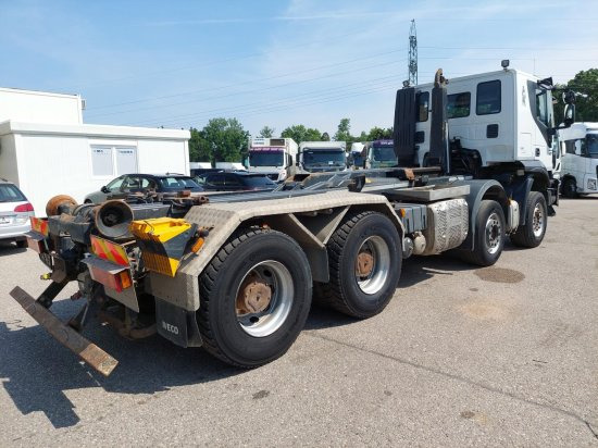 Iveco 8x4 Meiller Abroller, Automatik, E6, Retarder, - Φορτηγό φόρτωσης γάντζου, Φορτηγό με γερανό: φωτογραφία 4 Iveco 8x4 Meiller Abroller, Automatik, E6, Retarder, - Φορτηγό φόρτωσης γάντζου, Φορτηγό με γερανό: φωτογραφία 4