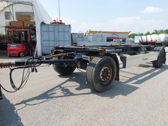 Krone AZ 18, Standard-Lafette Krone-Achsen, - Ρυμούλκα μεταφοράς εμπορευματοκιβωτίων/ Κινητό αμάξωμα: φωτογραφία 5 Krone AZ 18, Standard-Lafette Krone-Achsen, - Ρυμούλκα μεταφοράς εμπορευματοκιβωτίων/ Κινητό αμάξωμα: φωτογραφία 5