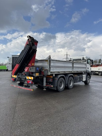 MAN TGS 26.430 6x4 3-Seitenkipper, HMF 2020K-RC Heckkran abnehmbar, - Φορτηγό ανατρεπόμενο, Φορτηγό με γερανό: φωτογραφία 4 MAN TGS 26.430 6x4 3-Seitenkipper, HMF 2020K-RC Heckkran abnehmbar, - Φορτηγό ανατρεπόμενο, Φορτηγό με γερανό: φωτογραφία 4