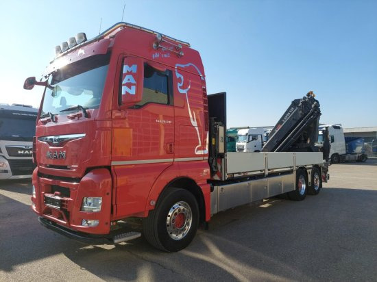 MAN TGX 26.510 BL Pritsche, Intarder, HIAB X-HIPRO 558EP-5, Alu-Felgen, Lenkachse, - Φορτηγό με ανοιχτή καρότσα, Φορτηγό με γερανό: φωτογραφία 1 MAN TGX 26.510 BL Pritsche, Intarder, HIAB X-HIPRO 558EP-5, Alu-Felgen, Lenkachse, - Φορτηγό με ανοιχτή καρότσα, Φορτηγό με γερανό: φωτογραφία 1
