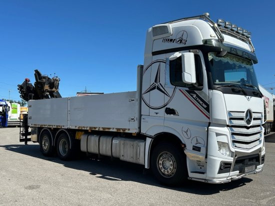 Mercedes-Benz Actros 2545 L 6x2, Retarder, Pritsche, Hiab XS 166 D-4 PRO, E5 - Φορτηγό με ανοιχτή καρότσα, Φορτηγό με γερανό: φωτογραφία 3 Mercedes-Benz Actros 2545 L 6x2, Retarder, Pritsche, Hiab XS 166 D-4 PRO, E5 - Φορτηγό με ανοιχτή καρότσα, Φορτηγό με γερανό: φωτογραφία 3
