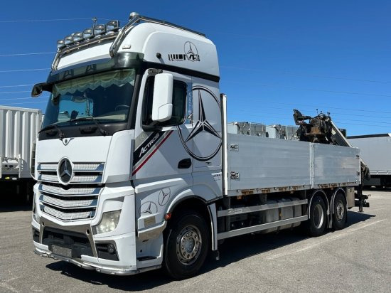 Mercedes-Benz Actros 2545 L 6x2, Retarder, Pritsche, Hiab XS 166 D-4 PRO, E5 - Φορτηγό με ανοιχτή καρότσα, Φορτηγό με γερανό: φωτογραφία 1 Mercedes-Benz Actros 2545 L 6x2, Retarder, Pritsche, Hiab XS 166 D-4 PRO, E5 - Φορτηγό με ανοιχτή καρότσα, Φορτηγό με γερανό: φωτογραφία 1
