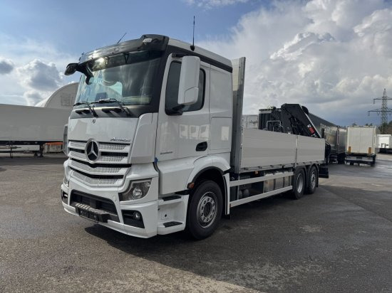 Mercedes-Benz Actros 2653, Retarder, Pritsche, Hiab Hipro 232 ES5 - Φορτηγό με ανοιχτή καρότσα, Φορτηγό με γερανό: φωτογραφία 3 Mercedes-Benz Actros 2653, Retarder, Pritsche, Hiab Hipro 232 ES5 - Φορτηγό με ανοιχτή καρότσα, Φορτηγό με γερανό: φωτογραφία 3