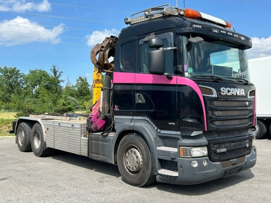 Scania R580 6x2, Schrottkran, E6, Lenk-Lift-Achse - Φορτηγό φόρτωσης γάντζου, Φορτηγό με γερανό: φωτογραφία 3 Scania R580 6x2, Schrottkran, E6, Lenk-Lift-Achse - Φορτηγό φόρτωσης γάντζου, Φορτηγό με γερανό: φωτογραφία 3