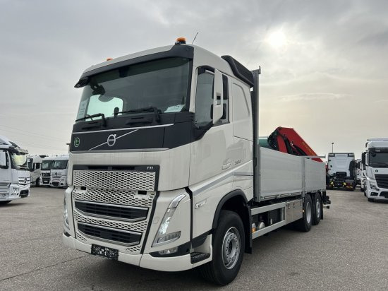 Volvo FH 500 6X2 Euro6, Retarder, Pritsche, Palfinger PK22002-EH - Φορτηγό με ανοιχτή καρότσα, Φορτηγό με γερανό: φωτογραφία 1 Volvo FH 500 6X2 Euro6, Retarder, Pritsche, Palfinger PK22002-EH - Φορτηγό με ανοιχτή καρότσα, Φορτηγό με γερανό: φωτογραφία 1