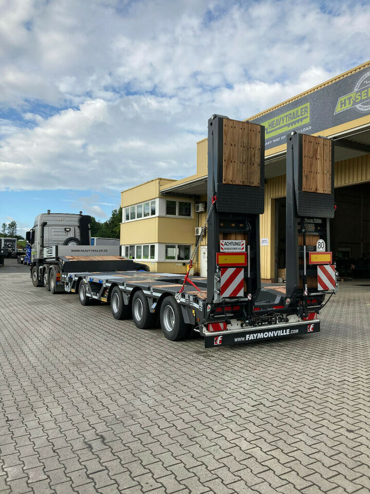 Faymonville 4-(1+3)-Achs-Tele-Semi-Radmulden-Rampen zg - Επικαθήμενο με χαμηλό δάπεδο: φωτογραφία 1 Faymonville 4-(1+3)-Achs-Tele-Semi-Radmulden-Rampen zg - Επικαθήμενο με χαμηλό δάπεδο: φωτογραφία 1