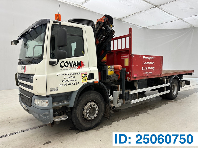 DAF CF75.310 - Φορτηγό με ανοιχτή καρότσα, Φορτηγό με γερανό: φωτογραφία 1 DAF CF75.310 - Φορτηγό με ανοιχτή καρότσα, Φορτηγό με γερανό: φωτογραφία 1